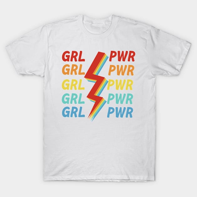 Girl Power Rainbow T-Shirt by Vintage Dream